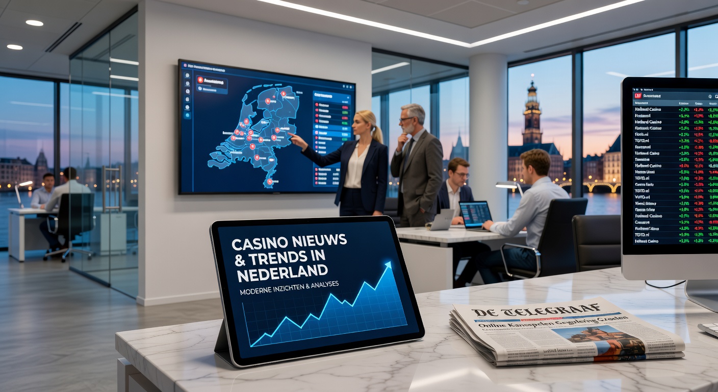 Illustratie van de Kansspelautoriteit die boetes oplegt aan illegale goksites, met eurotekens en waarschuwingsborden