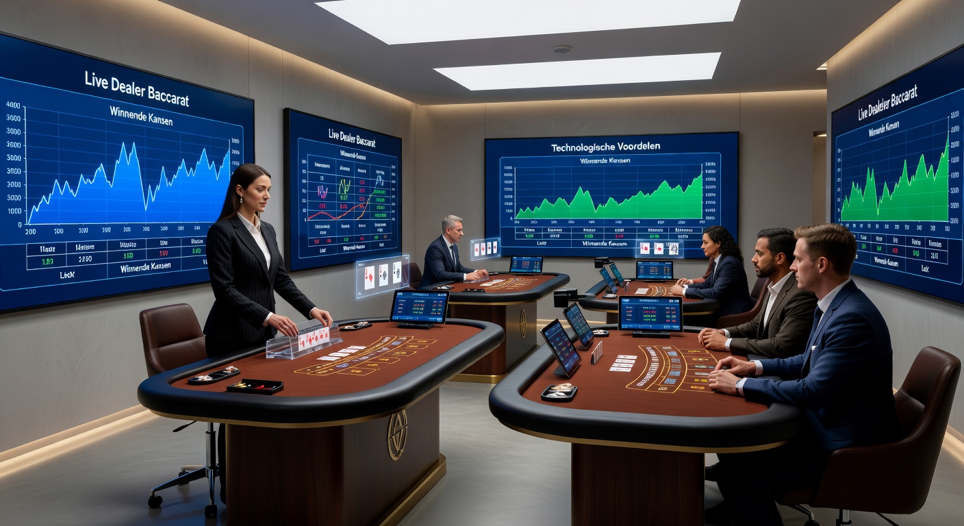 Spelerinteractie bij een immersieve baccarat sessie met live chat en multi-angle camera's op een Nederlands online platform