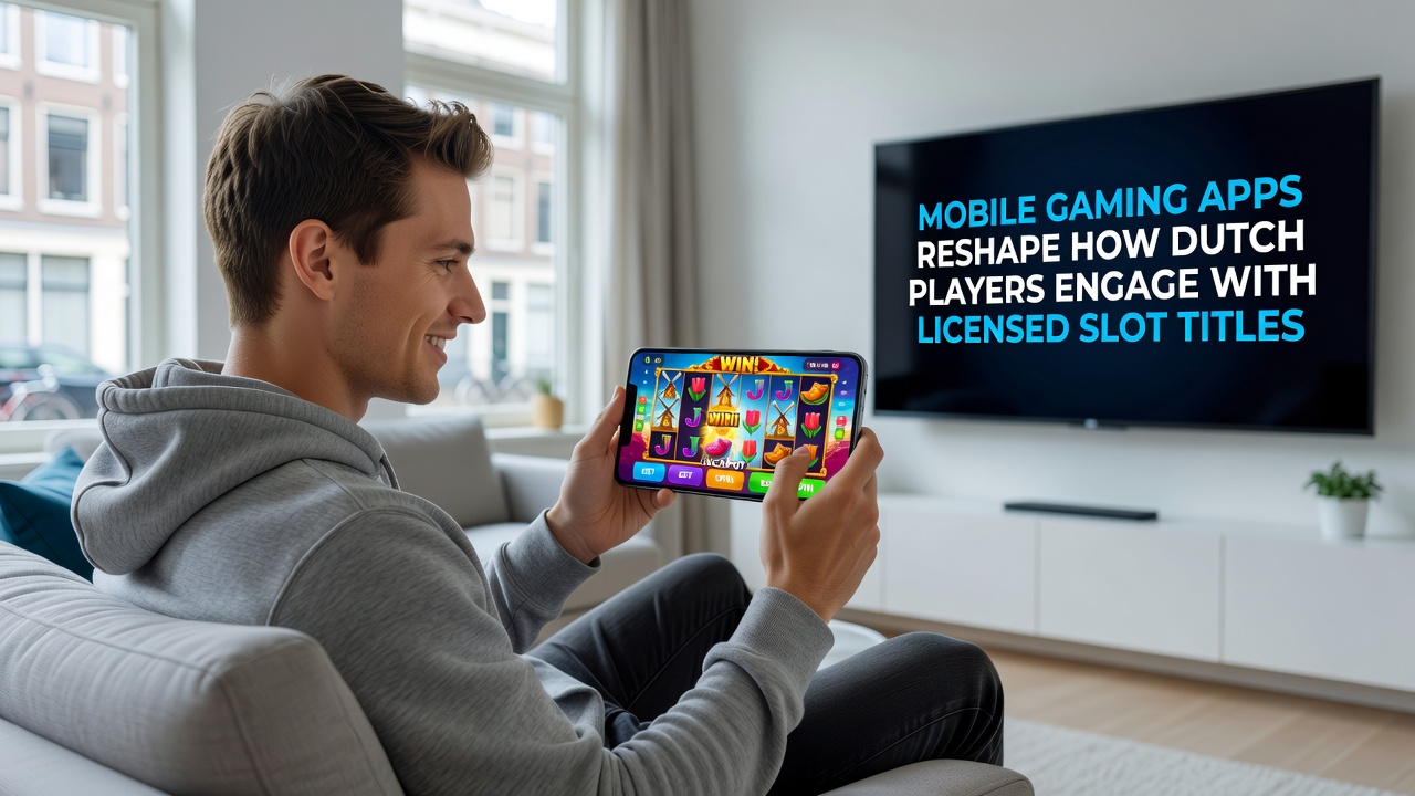 Spelers die mobiele apps gebruiken voor gelicentieerde slots in Nederland