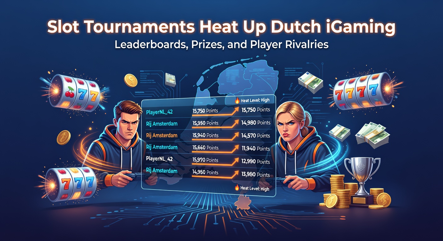 Spannende slottoernooi-leaderboard met spelers die strijden om de toppositie in een Nederlands online casino