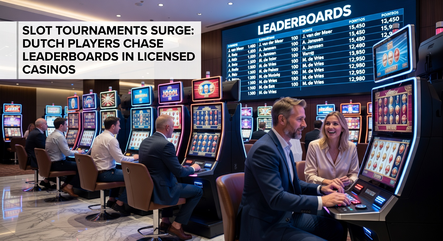 Spannende slottoernooi-action met spelers die leaderboards beklimmen in een Nederlands online casino