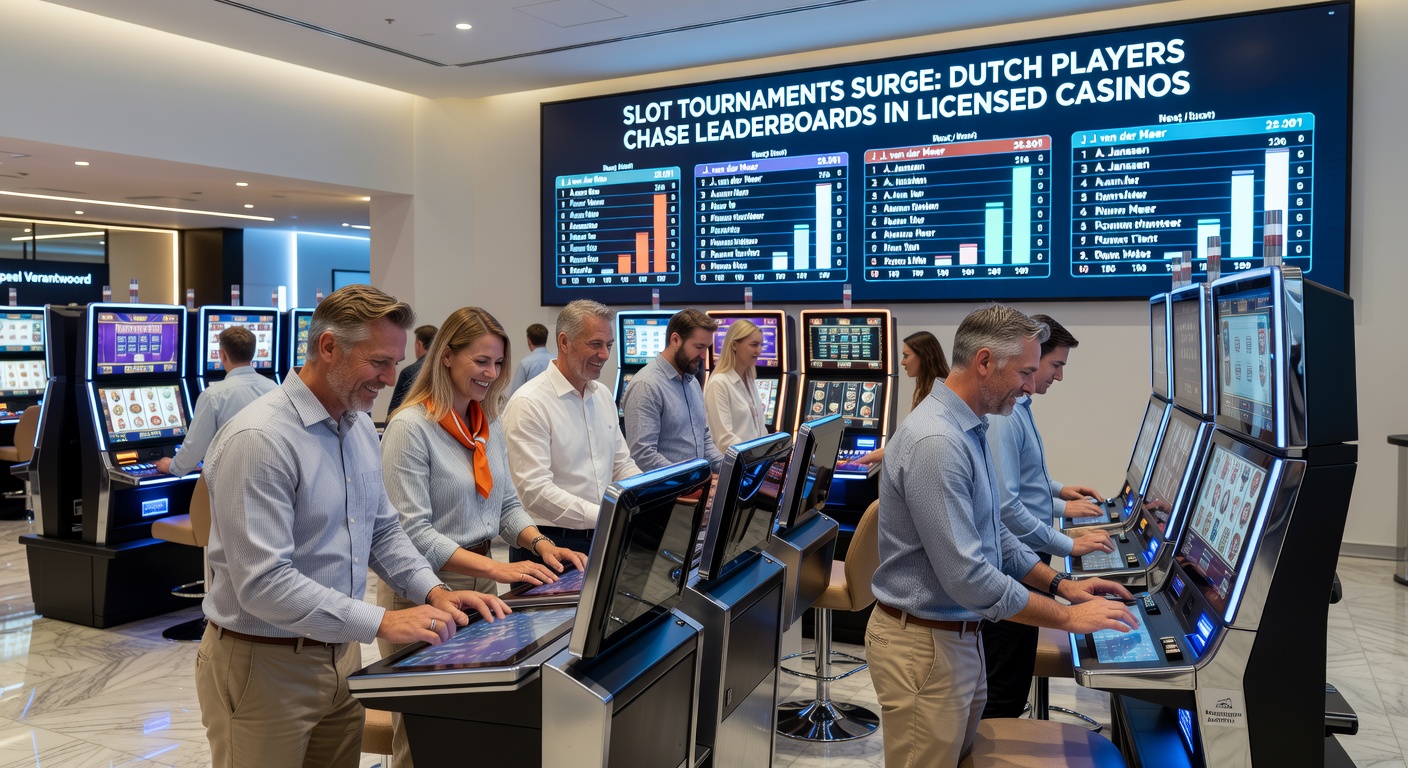 Leaderboards in actie tijdens een live slottoernooi, met Nederlandse spelers op kop in een gelicenseerd casino