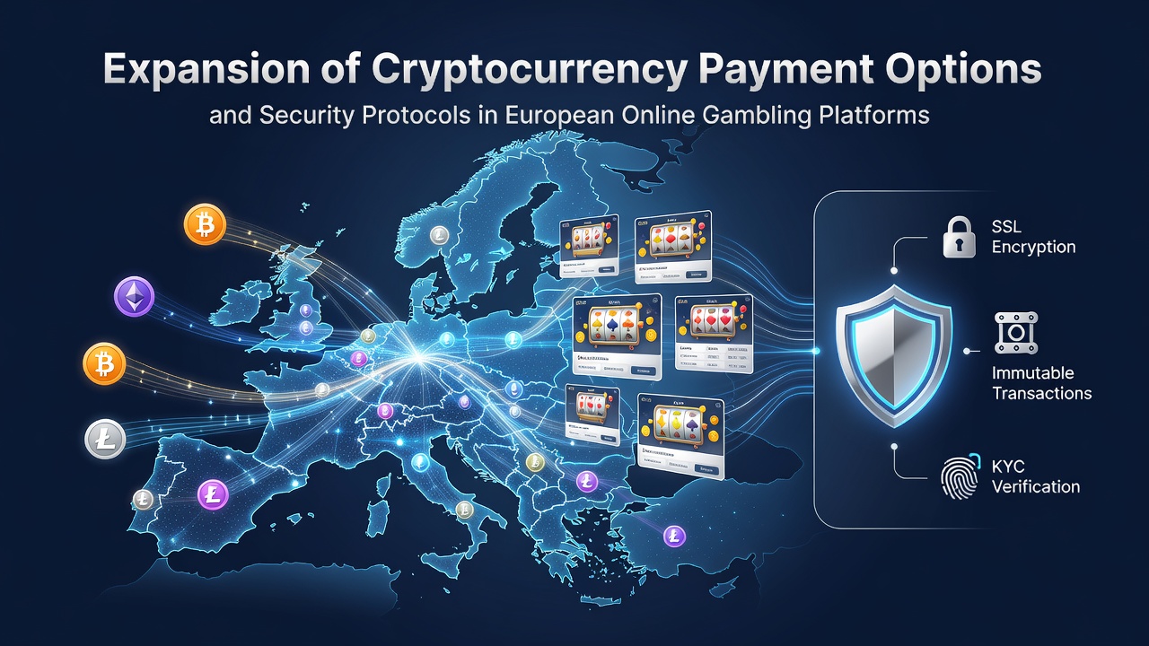 Europese online gokplatforms integreren cryptocurrency betalingen met geavanceerde beveiliging